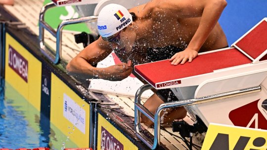 David Popovici, cele mai tari imagini din finala probei de 200 de metri liber de la CM de natație
