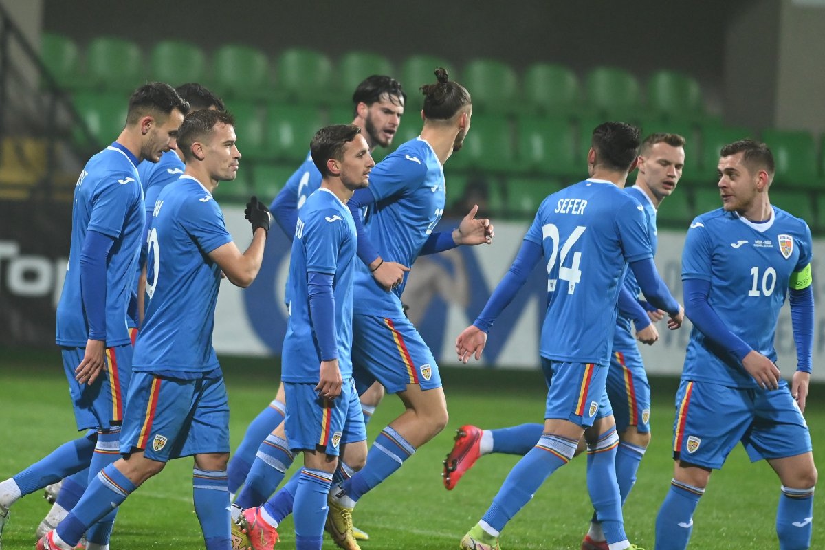 Jucătorii naționalei României la partida cu Republica Moldova