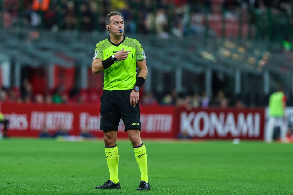 Luca Pairetto, într-un meci arbitrat în Serie A