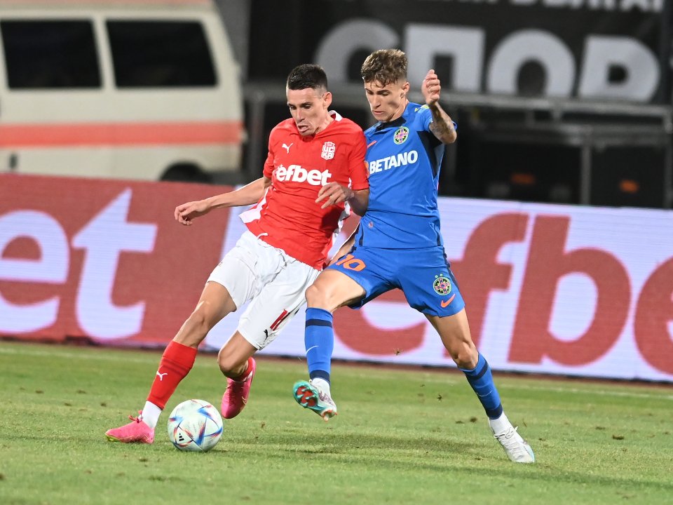 Octavian Popescu a jucat în partea a doua a meciului dintre CSKA Sofia și FCSB