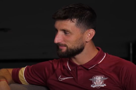 Borja Valle, primul interviu în ”alb-vișiniu”: ”Sper să ajungem cu Rapid în Europa curând”