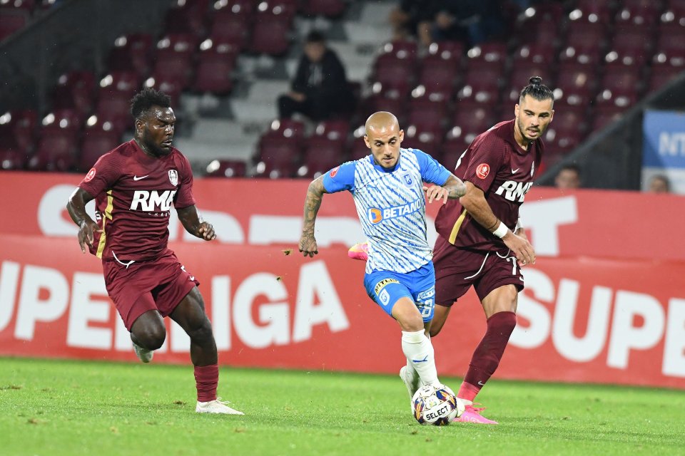 Meciul de fotbal dintre CFR1907 Cluj si Universitatea Craiova, contand pentru SuperLiga Superbet, desfasurat pe Stadionul Dr. Constantin Radulescu din Cluj Napoca, duminica 30 iulie 2023