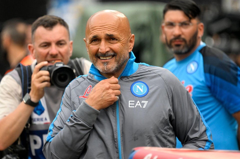 Luciano Spalletti s-a bucurat pentru titlu cu Napoli