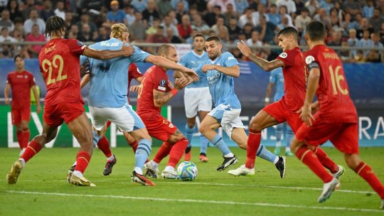 Manchester City - Sevilla 1-1 (5-4 d.l.d.). "Cetățenii" se impun și își adjudecă Supercupa Europei