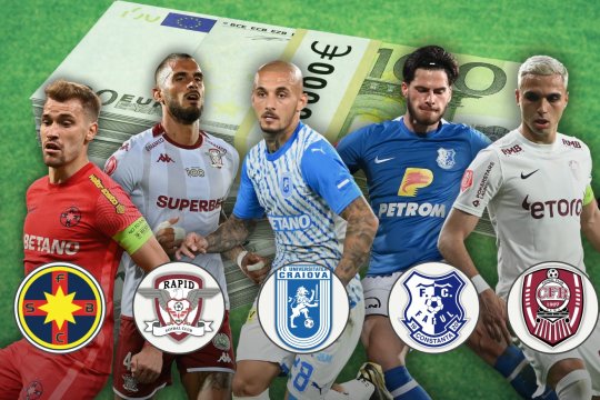 Topul în care FCSB le dă clasă rivalelor. ”Roș-albaștrii” sunt urmați imediat de Rapid