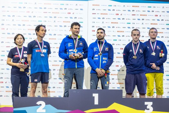 Noul și vechiul campion mondial este Cosmin Candoi. Sportivul nostru de paraclimbing a câștigat medalia de aur în Elveția