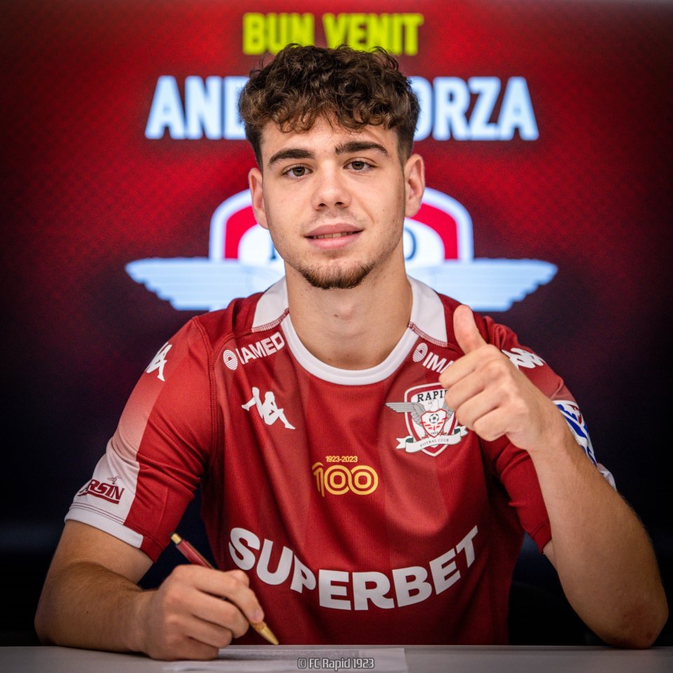 Andrei Borza este cel mai important transfer al Rapidului