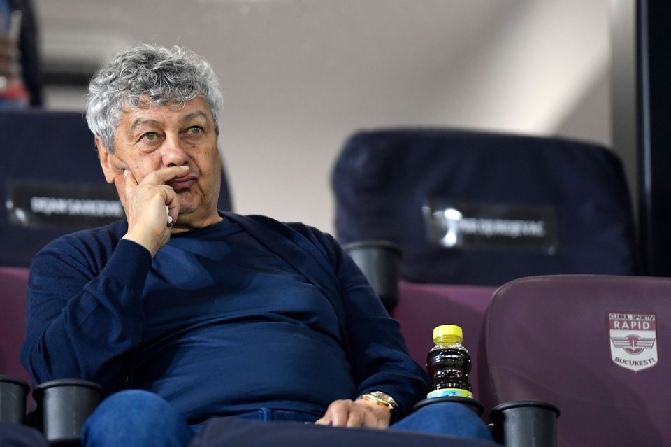 Mircea Lucescu, spectator pe stadionul din Giulești