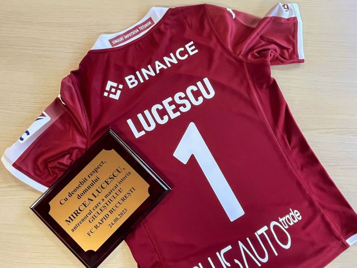 Cadoul primit de Mircea Lucescu din partea clubului Rapid