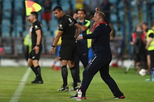 Dorinel Munteanu, un car de nervi după egalul Oțelului cu FC Voluntari: "De cascadorii râsului"