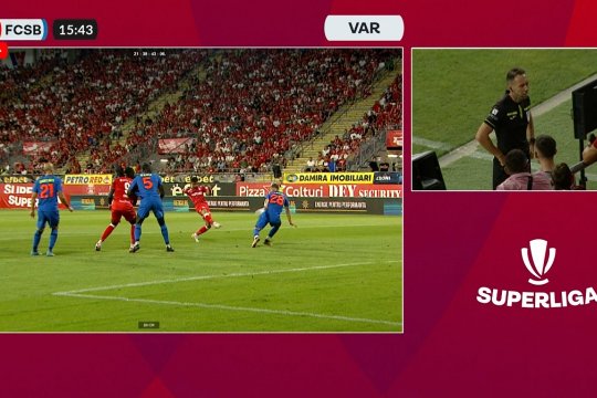 FOTO | Penalty controversat primit de UTA în meciul cu FCSB! Faza în urma căreia George Găman a decis să acorde lovitură de la 11 metri: ”A început treaba”