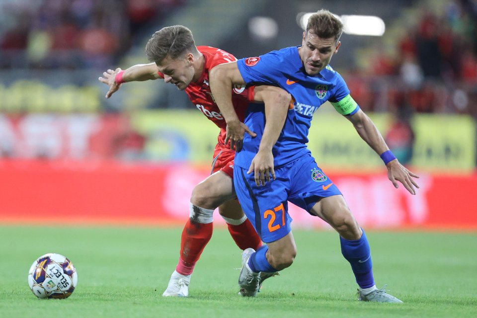 Darius Olaru, la meciul dintre UTA Arad și FCSB