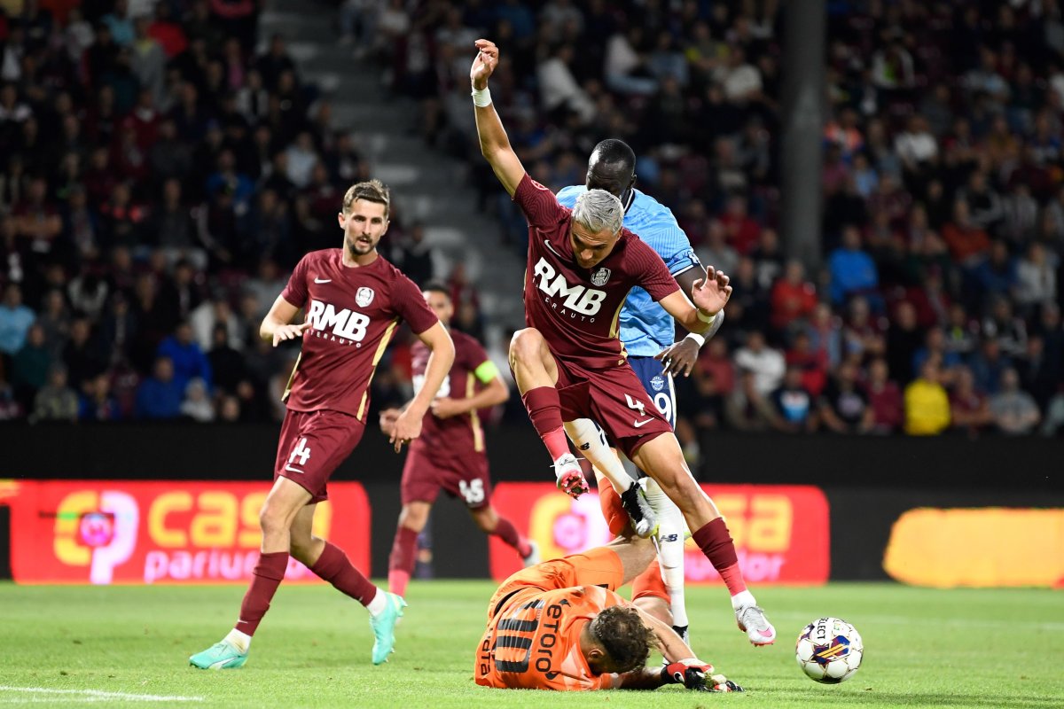 Meciul de fotbal dintre CFR Cluj si Adana Demirspor, contand pentru intrarea în grupele Conference League, desfasurat pe Stadionul Dr. Constantin Radulescu din Cluj Napoca, joi 27 iulie 2023