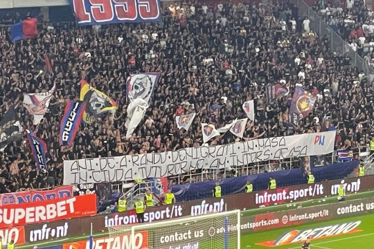 Mesajele Peluzei Nord dedicate revenirii în Ghencea după o pauză de 8 ani