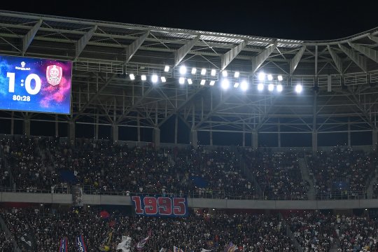 Cum a anunțat crainicul stadionului Steaua golul reușit de FCSB în derby-ul cu CFR Cluj