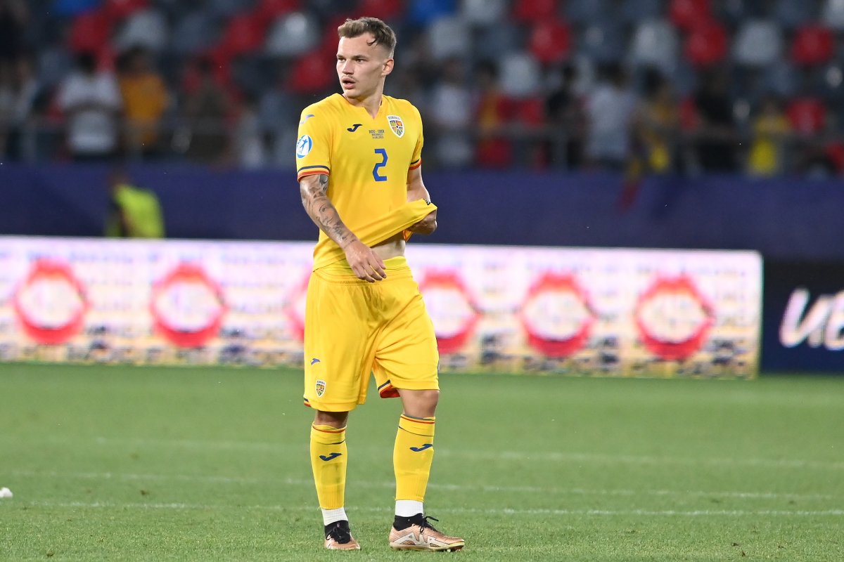 Alexandru, la un meci jucat de România U21
