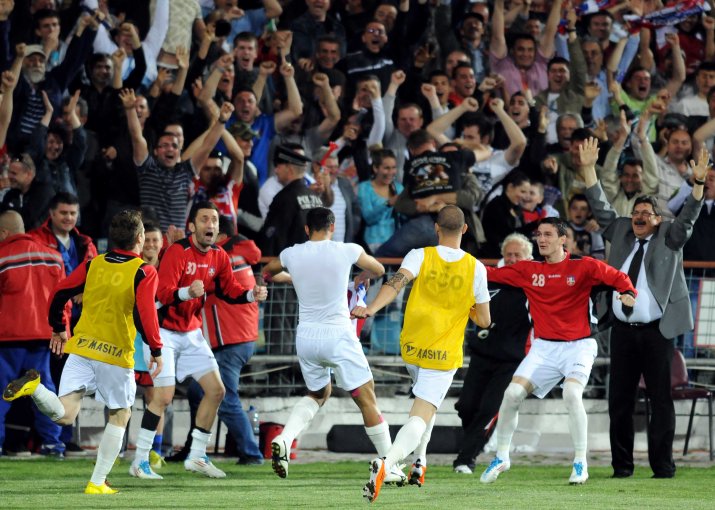 Marius Pena a marcat golul victoriei cu Poli Timișoara în minutul 72, declanșând sărbătoarea la Galați