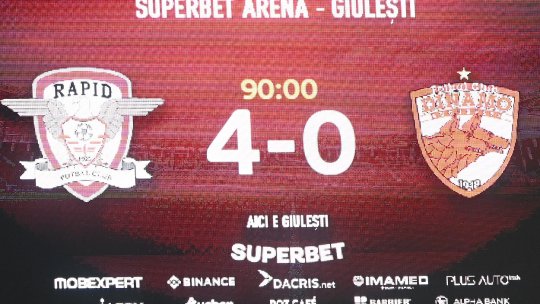 Rapid, echipa cu cel mai tare atac din Liga 1. Alte cifre interesante reușite de giuleșteni