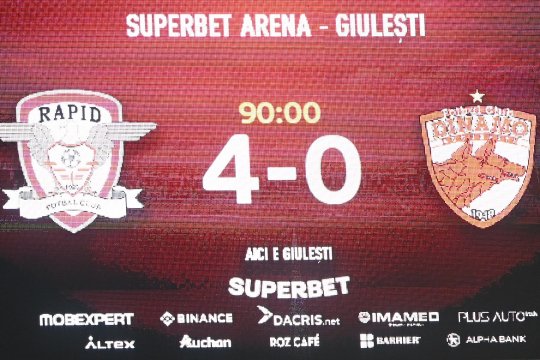 Rapid, echipa cu cel mai tare atac din Liga 1. Alte cifre interesante reușite de giuleșteni