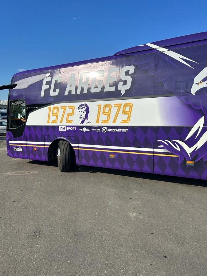 Noul autocar al lui FC Argeș