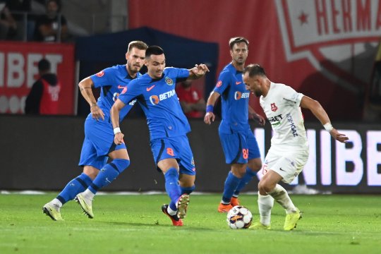 FC Hermannstadt - FCSB 2-2. FCSB, pas greșit la Sibiu. Bucureștenii, la prima remiză și ratează șansa de a se distanța de CFR