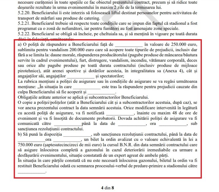 Dinamo ar fi trebuit să prezinte, printre altele, un bilet la ordin avalizat în valoare de 750.000 de euro, dacă ar fi vrut să joace în Ghencea.
