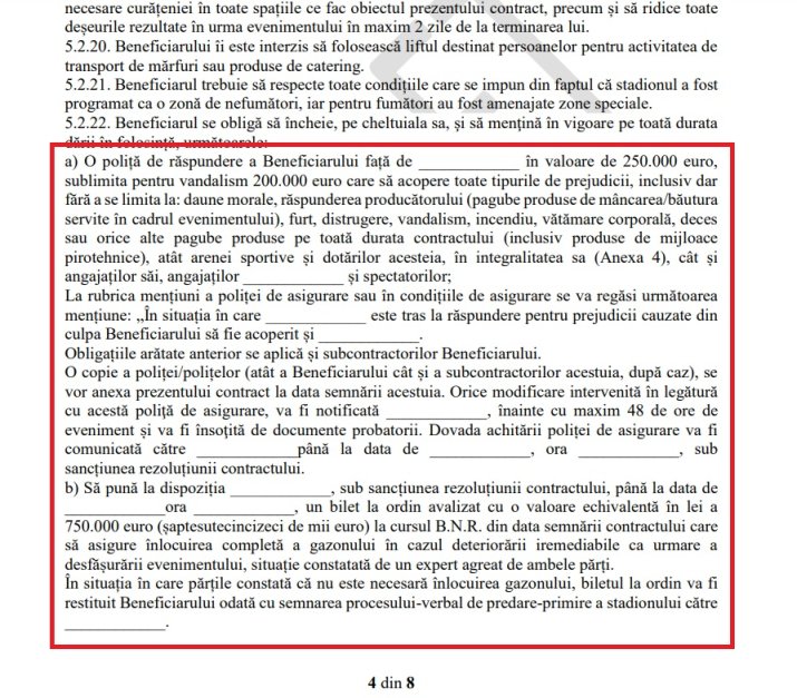 Dinamo ar fi trebuit să prezinte, printre altele, un bilet la ordin avalizat în valoare de 750.000 de euro, dacă ar fi vrut să joace în Ghencea.