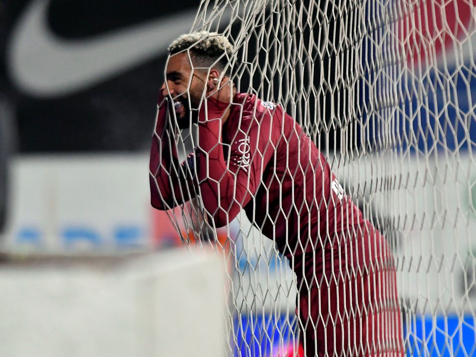 Bilel Omrani în meciul de fotbal dintre FC Viitorul și CFR Cluj, playoff-ul Ligii 1 Betano, Stadionul central al Academiei Gheorghe Hagi din Ovidiu, 16 martie 2019