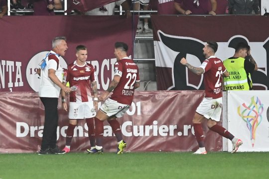 Cristiano Bergodi nu s-a putut opri din laude după victoria Rapidului cu CFR Cluj. Jucătorii pe care a ținut să-i remarce