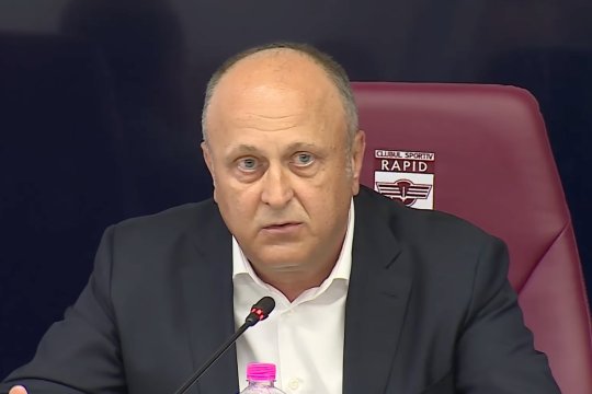 Nu e Rrahmani! Fotbalistul pe care Dan Șucu l-a remarcat și lăudat public după victoria Rapidului cu CFR: "Se potrivește filosofiei mele de viață"