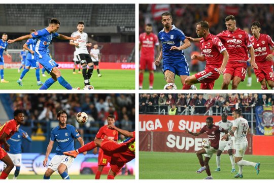 Surpriză în Liga 1: FCSB, pe primul loc, dar alte echipe domină adversarii și produc ofensiv mai mult