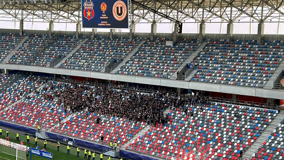 Cum arată arena din Ghencea la partida cu Universitatea Cluj