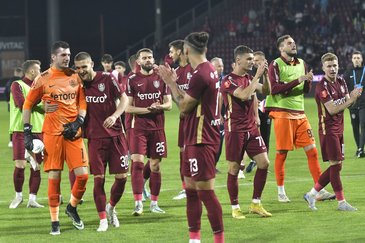 Jucătorii echipei CFR Cluj