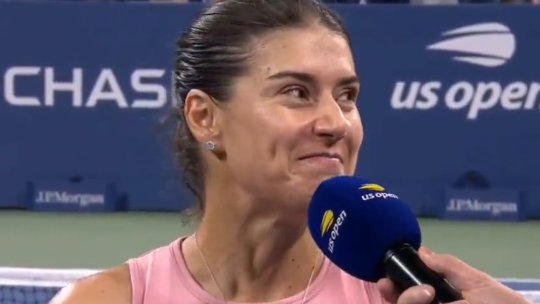 `Cel mai din inimă moment de la US Open!` Sorana Cîrstea i-a cucerit pe americani cu o singură propoziție. Imagini emoționante | FOTO