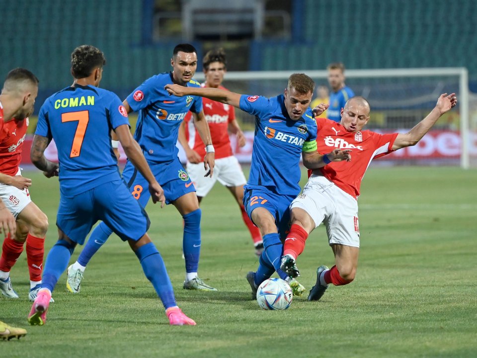 Florinel Coman, Adrian Șut, Darius Olaru și Georgi Rusev, TSKA 1948 Sofia vs. FCSB, UEFA Europa Conference League, Stadionul Național ”Vasil Levski” din Sofia, 26 iulie 2023