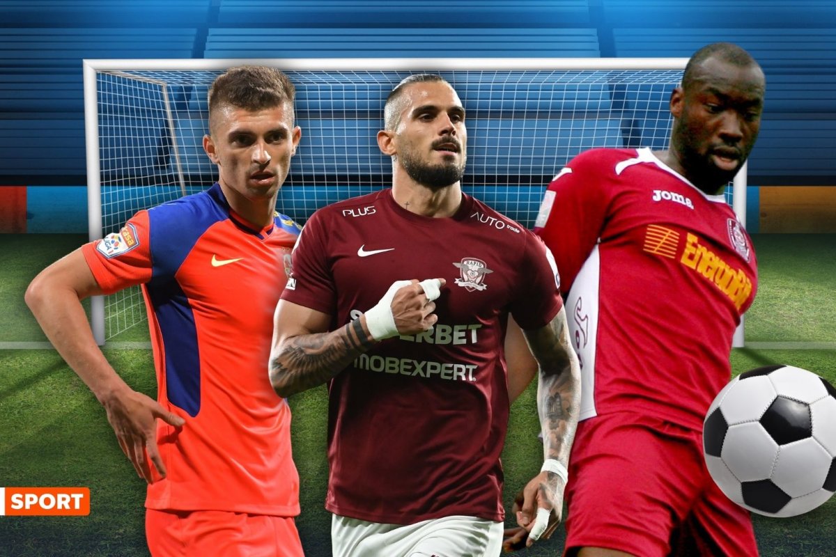 Florin Tănase, Marko Dugandzic și Gregory Tade, trei dintre cei mai buni marcatori din campionatul intern în ultimele 10 sezoane