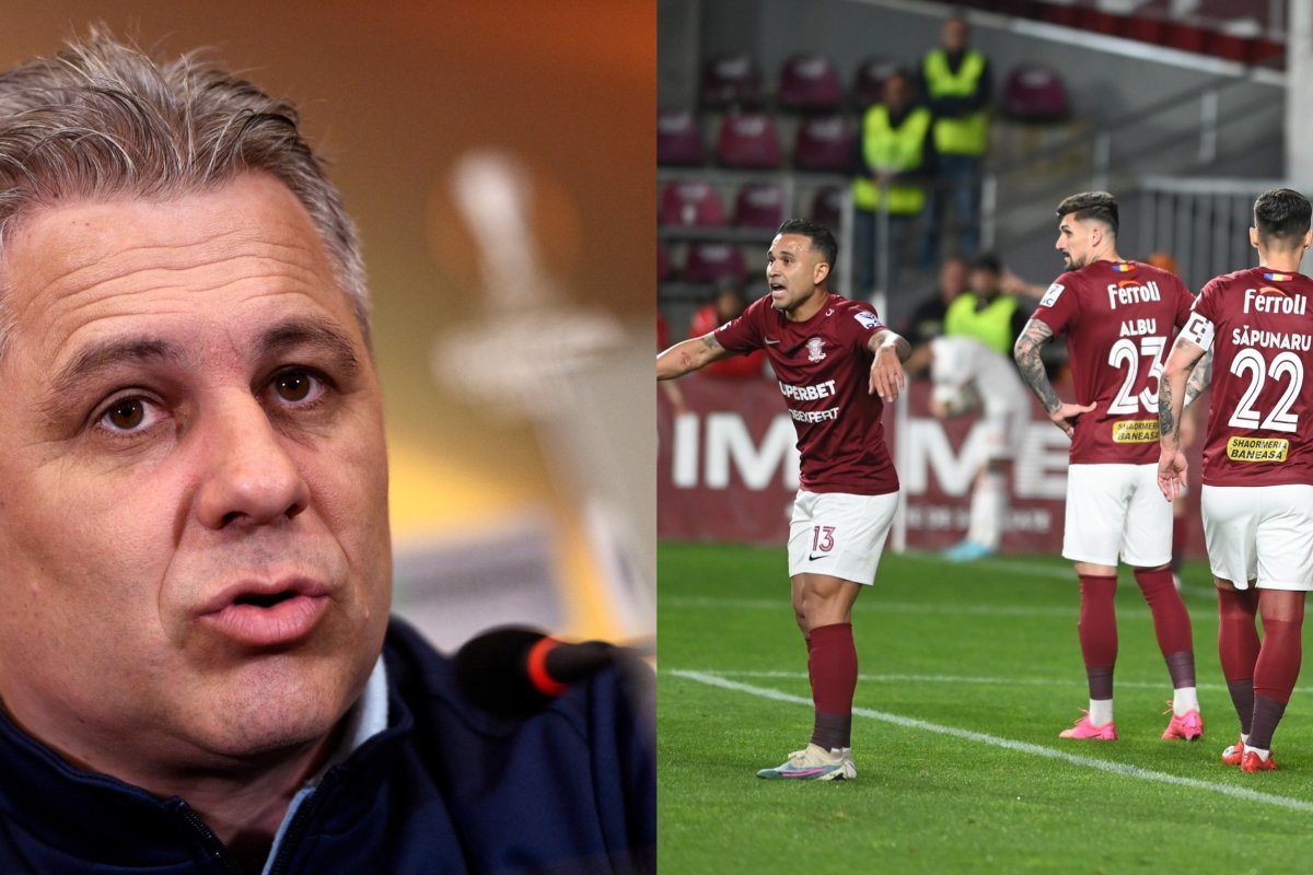 Marius Șumudică și jucătorii celor de la Rapid București