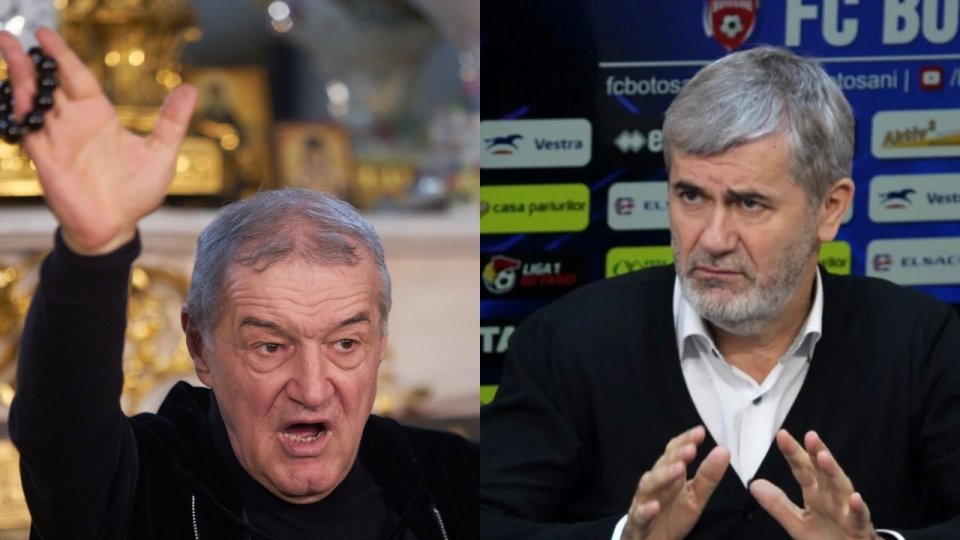 Gigi Becali, patronul celor de la FCSB și Valeriu Iftime, finanțatorul lui FC Botoșani