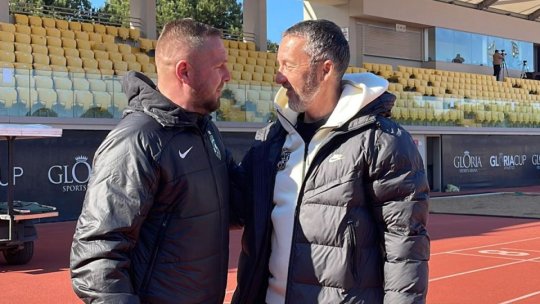 Cum a reacționat Meme Stoica atunci când l-a văzut pe Cosmin Moți la amicalul FCSB - LASK Linz + Ce le-a pregătit Neubert jucătorilor