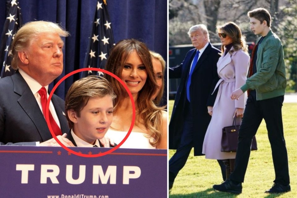 Barron Trump are 17 ani și are deja înălțimea unui jucător profesionist de baschet: 201 cm