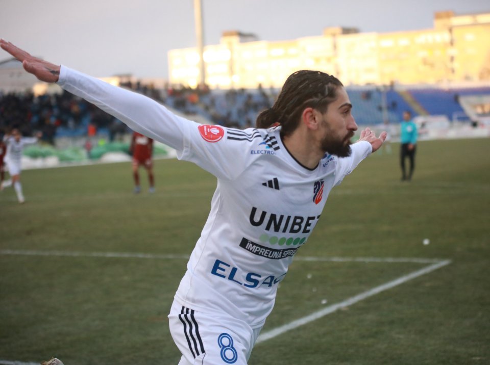 Eduard Florescu a marcat golul victoriei în meciul dintre FC Botoșani și CFR Cluj, scor 1-0.