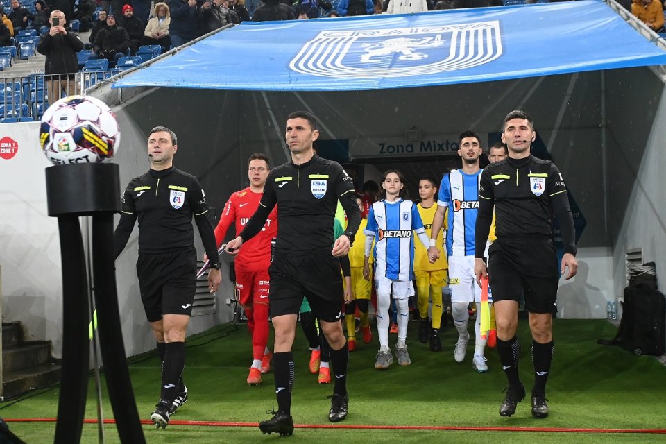 Marcel Bîrsan o să fie arbitrul meciului dintre Universitatea Craiova și FCSB