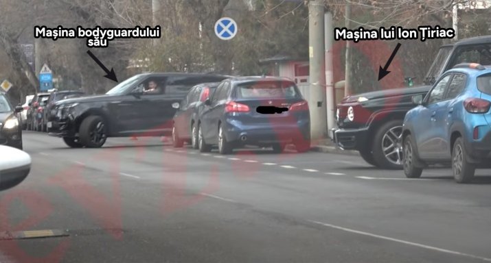 Bodyguarzii lui Ion Țiriac au încercat să-i facă miliardarului loc prin traficul din București.