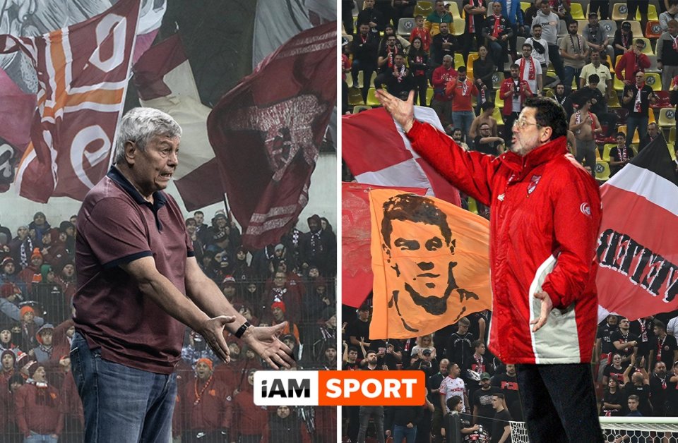 Ca antrenori, Mircea Lucescu și Cornel Dinu au adus, împreună, trei titluri de campioană celor de la Dinamo