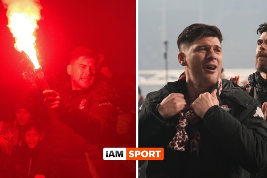 Ultras Săpunaru! Rapidiștii au făcut show în Giulești după ce au învins-o pe Dinamo. Cele mai tari imagini surprinse de iAMsport.ro