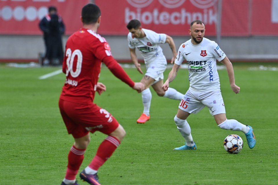 FC Hermannstadt s-a apropiat la un punct de ultimul loc de play-off, ocupat de Farul