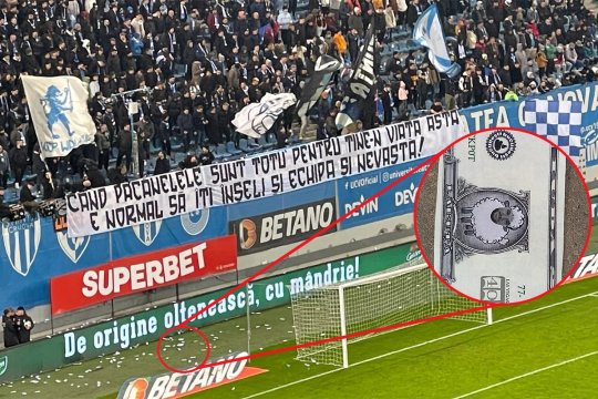 Alex Băluță, ironizat incredibil de fanii Universității Craiova! Cum arată banii aruncați în fotbalistul de la FCSB