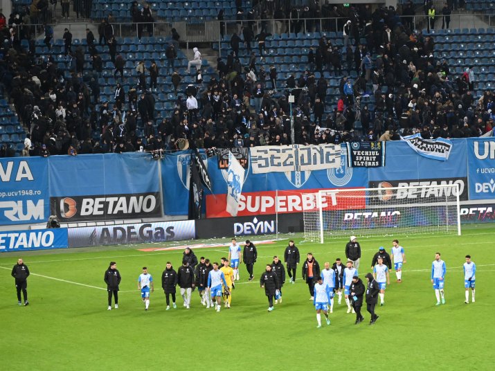 Universitatea Craiova a pierdut la scor de neprezentare ambele meciuri jucate în sezonul regulat cu FCSB