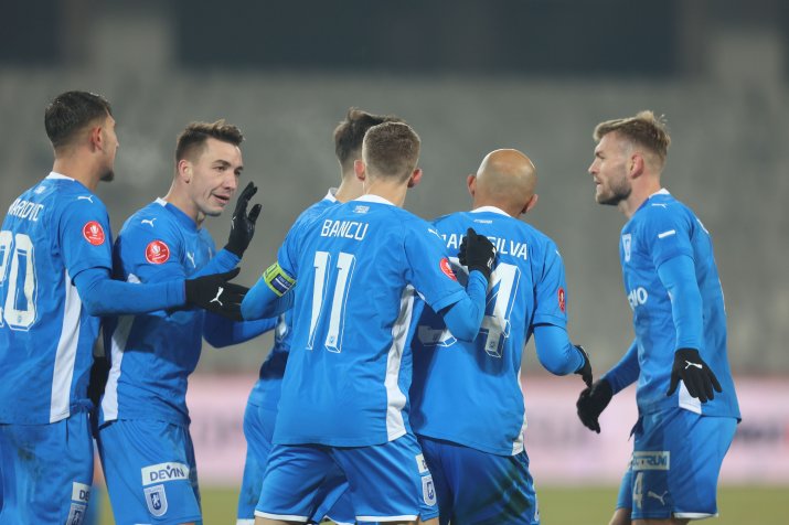 Universitatea Craiova este la 10 puncte de liderul FCSB, după 21 de etape jucate din actuala stagiune