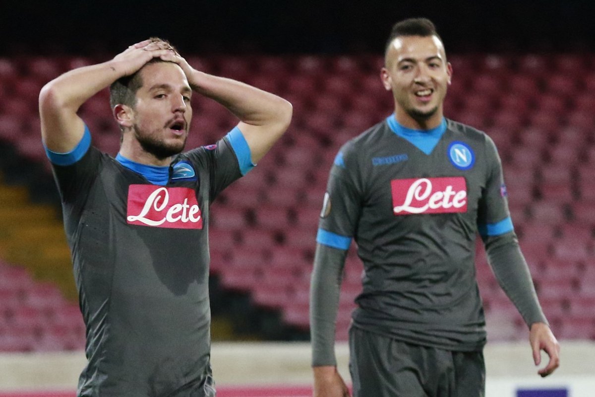 Omar El Kaddouri în tricoul celor de la Napoli